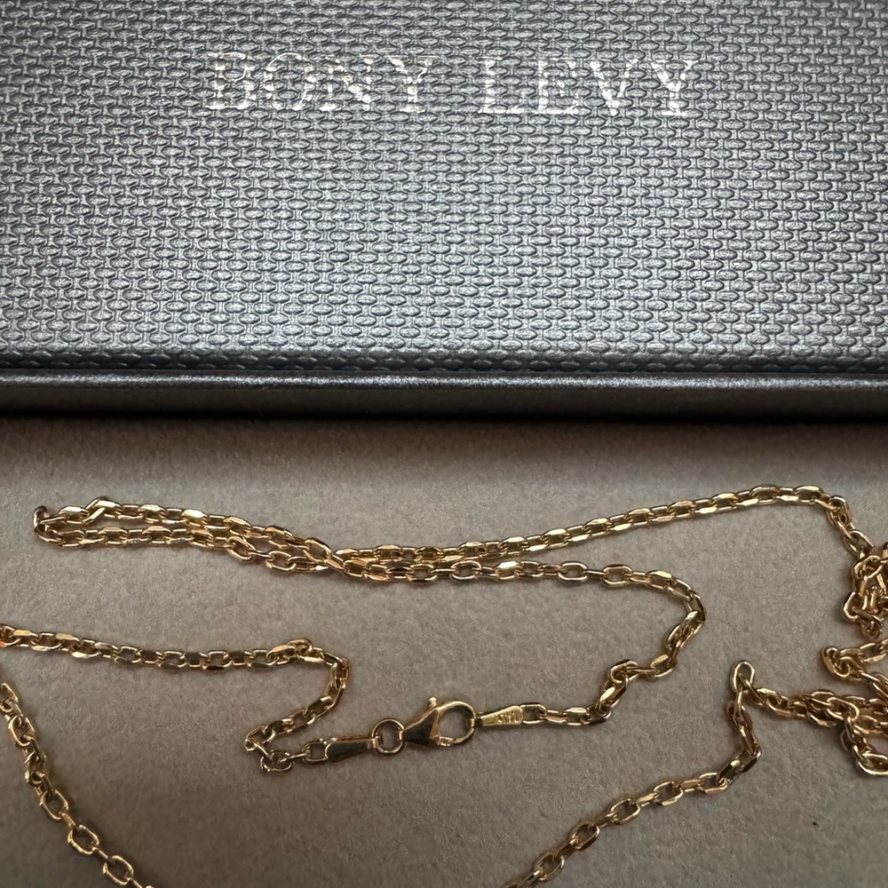 Bony Levy 14k Yellow Gold 18” Mini Link Chain Necklace